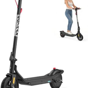 Gotrax Electric Scooter for Adults, Max 12 Mile Range & 15.5Mph by 250W Motor, 8.5" Front Air & Rear Solid Tires, Max Load 220lbs & Big Display with Cruise Control, Foldable EScooter EABS & Drum Brake